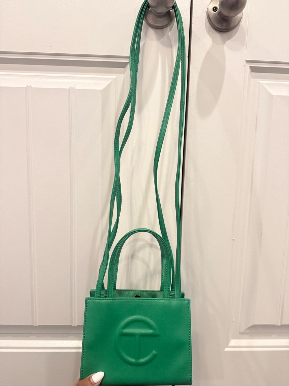 Telfar Green Mini Crossbody Tote Bag